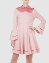 skater mini dress in pink