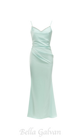 CATHY BEADED EMBELLISHED MAXI DRESS IN PALE GREEN