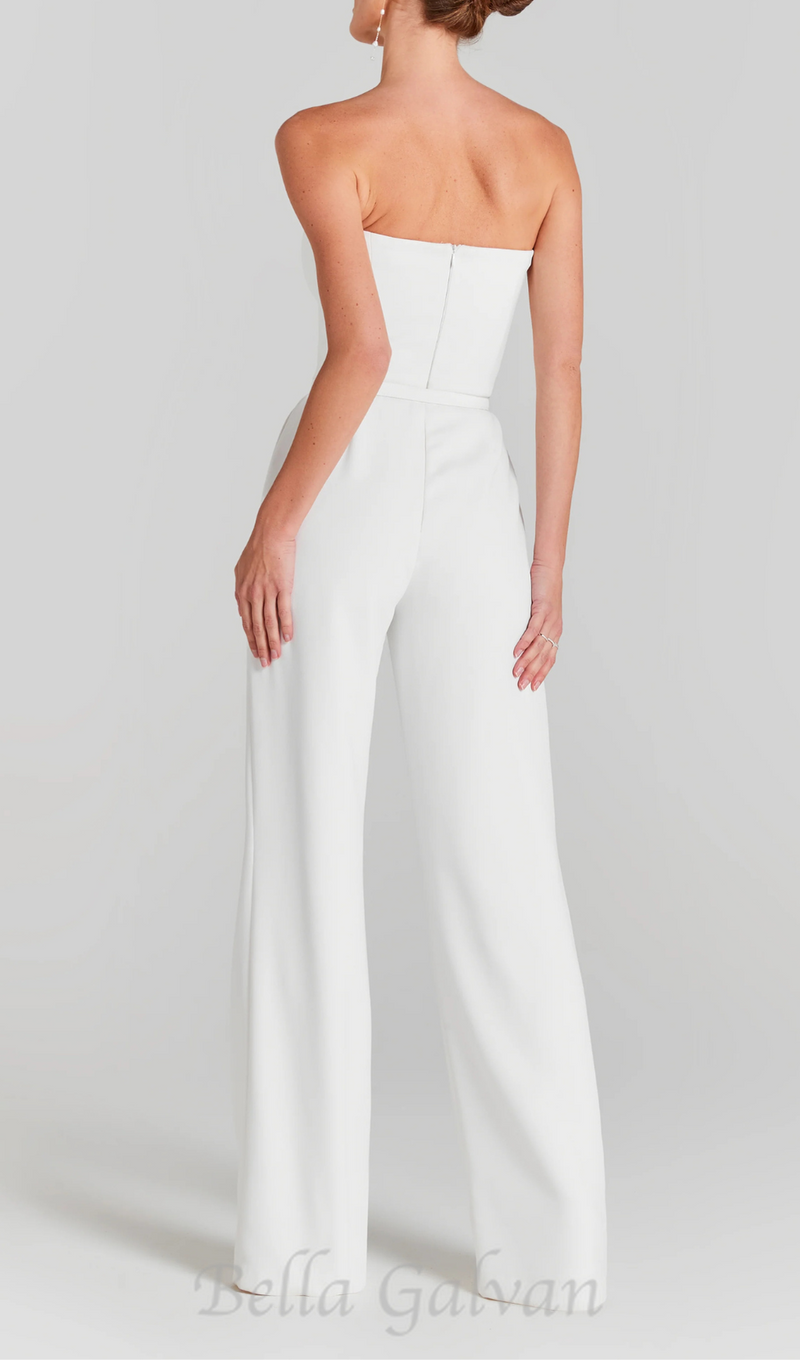 MESH PEARL JUMPSUIT TWO PIECE
