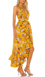 NARCISS MIDI DRESS IN YELLOW