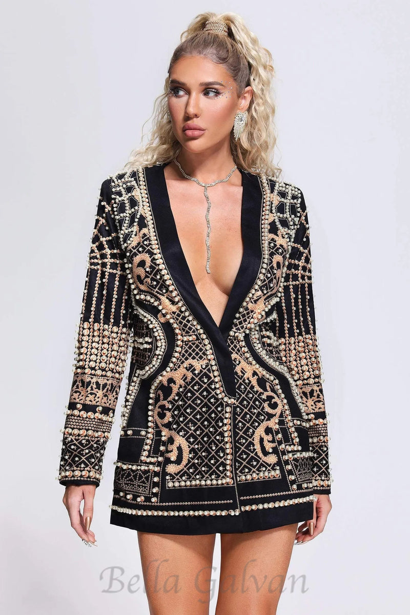 Bonnie Pearl Blazer mini Dress