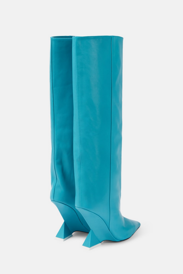 Astrid Heterotypic Knee-high Boots - Blue