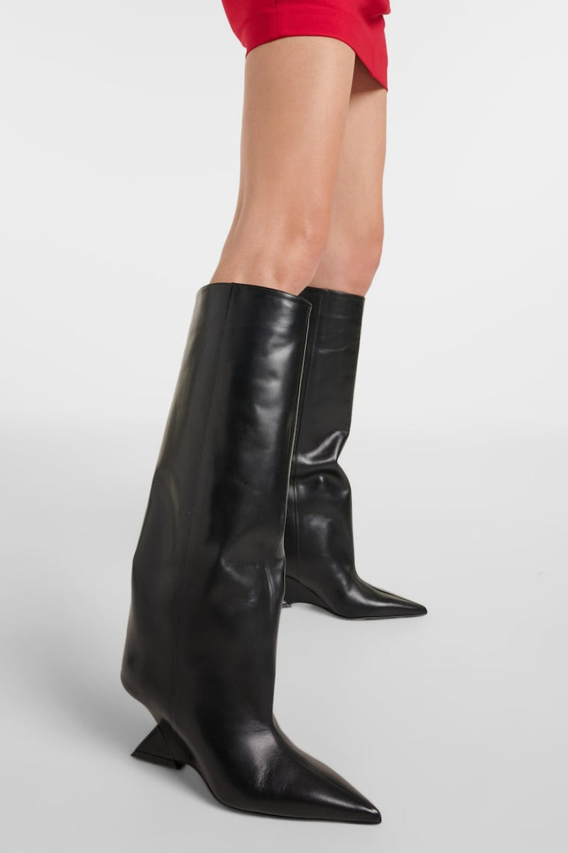 Astrid Heterotypic Knee-high Boots - Black