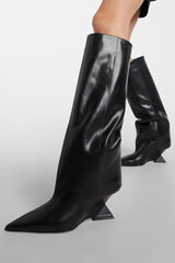 Astrid Heterotypic Knee-high Boots - Black