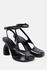 Janelle Cutout Heeled Sandals - Black