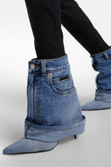 MilIano Denim Trouser Ankle Bootie