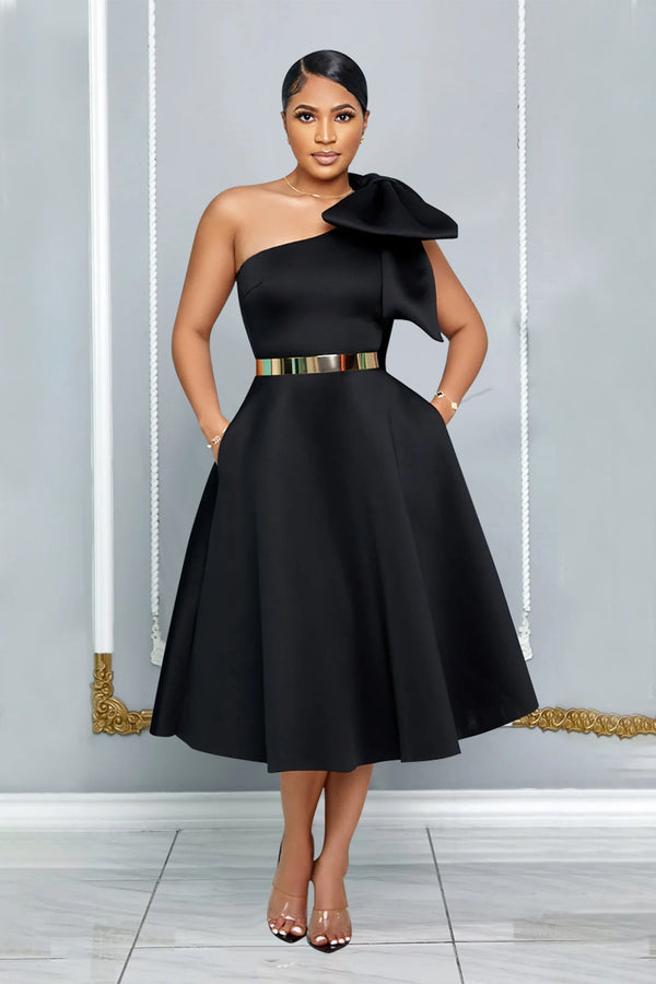 Arabelle Bow Midi Dress