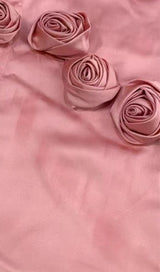 PINK ONE SHOULDER TOP WITH ROSES-Oh CICI SHOP