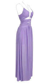 CUTOUT TULLE MAXI DRESS IN LIGHT PURPLE DRESS styleofcb 