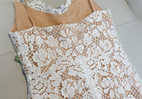 ROSES LACE A-LINE MIDI DRESS IN WHITE DRESS STYLE OF CB 