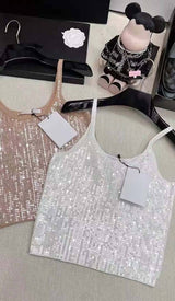SEQUIN EMBROIDERED TANK TOP DRESS STYLE OF CB 