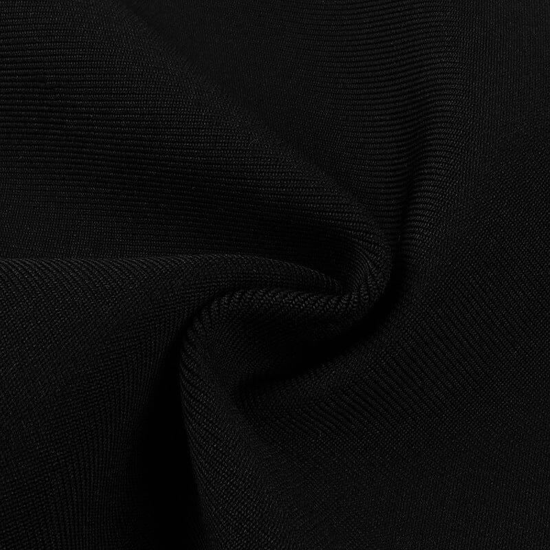 BANDAGE HALTER IRREGULAR MAXI DRESS IN BLACK AND WHITE