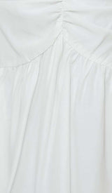 STRAPPY RUFFLED MINI DRESS IN WHITE styleofcb 